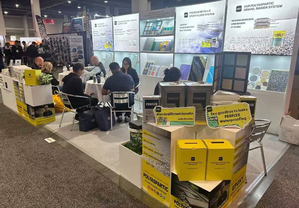 Perflex đã có màn trình diễn thành công tại Triển lãm Thế giới về Bê tông (WOC) 2026, thu hút sự chú ý đáng kể từ các khách hàng Hoa Kỳ.